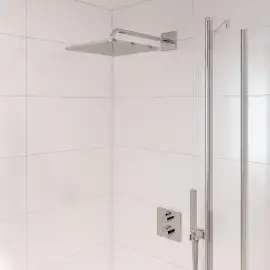 Душова система прихованого монтажу Grohtherm з Rainshower Mono 310 Cube Grohe 34870000 — вид спереду