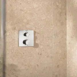Душова система прихованого монтажу Grohtherm з Rainshower Mono 310 Cube Grohe 34870000 — вид ззаду