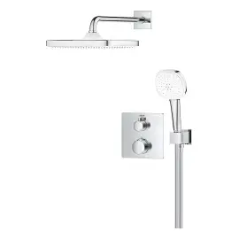 Душова система прихованого монтажу Grohtherm з Tempesta 250 Cube Grohe 34871000 — бічний ракурс