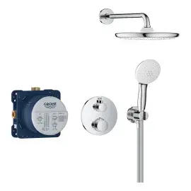 Душевая система скрытого монтажа Grohtherm с Tempesta 250 Grohe 34872000 — вид спереди
