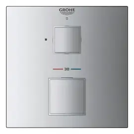 Термостат для ванни/душу прихованого монтажу на 1 споживача Grohtherm Cube Grohe 24153000 — бічний ракурс
