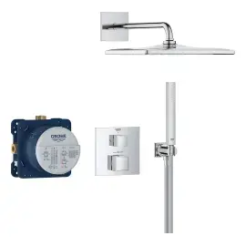 Душова система прихованого монтажу Grohtherm Cube з Rainshower Mono 310 Cube Grohe 34868000 — вид на білому тлі