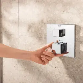 Душова система прихованого монтажу Grohtherm Cube з Rainshower Mono 310 Cube Grohe 34868000 — вид ззаду