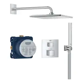 Душова система прихованого монтажу Grohtherm Cube з Rainshower Mono 310 Cube Grohe 34868000 — ракурс 3/4