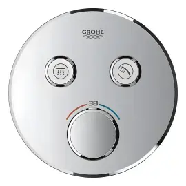 Термостат для ванни/душу прихованого монтажу на 2 споживача Grohtherm SmartControl Grohe 29119000 Chrome — бічний ракурс