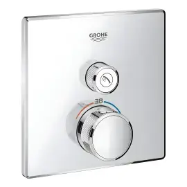 Термостат для ванни/душу прихованого монтажу на 1 споживача Grohtherm SmartControl Grohe 29123000 — вид на білому тлі