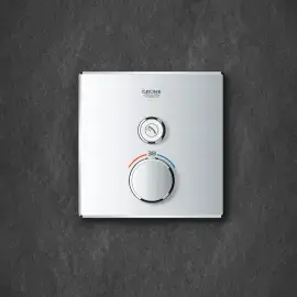Термостат для ванни/душу прихованого монтажу на 1 споживача Grohtherm SmartControl Grohe 29123000 — вид спереду