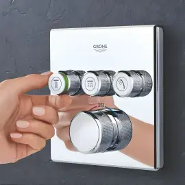 Термостат для ванни/душу прихованого монтажу на 3 споживача Grohtherm SmartControl Grohe 29126000 — вид згори