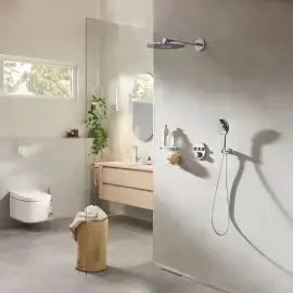 Душевая система скрытого монтажа Grohtherm SmartControl с Rainshower SmartActive 310 Grohe 34863000 — вид спереди