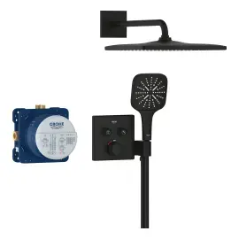 Душова система прихованого монтажу Grohtherm SmartControl з Rainshower Mono 310 Cube Grohe 34865KF0 — вид спереду