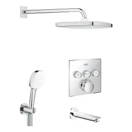 Душова система прихованого монтажу Grohtherm SmartControl з New Tempesta 250 Grohe UA26415SC6 — вид спереду