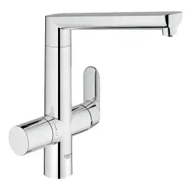 Змішувач для кухні з додатковою лійкою Blue K7 Pure Grohe 31354001 — бічний ракурс