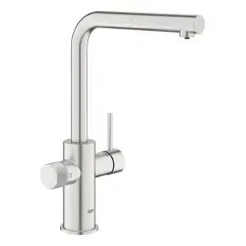 Змішувач для кухні під фільтр з витяжним виливом Blue Pure Minta Grohe 30601DC0 — вид на білому тлі