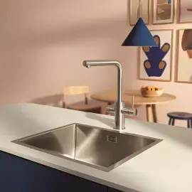 Змішувач для кухні під фільтр з витяжним виливом Blue Pure Minta Grohe 30601DC0 — вид спереду