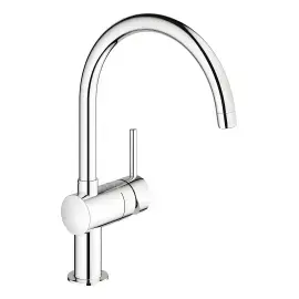 Смеситель для кухни изливом Minta Grohe 32917000 — вид на белом фоне