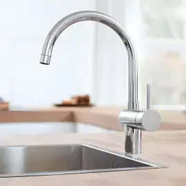 Смеситель для кухни изливом Minta Grohe 32917000 — вид спереди