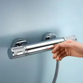 Термостат для душу Presicion Feel з душовим гарнітуром Grohe 34791001 — вид згори