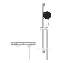 Термостат для душу Presicion Feel з душовим гарнітуром Grohe 34791001 — вид ззаду