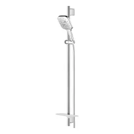 Душовий гарнітур на 3 типи стрюменю зі стійкою 900 мм Rainshower SmartActive 130 Cube Grohe 26586000 — бічний ракурс