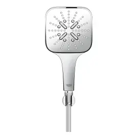 Душовий гарнітур на 3 типи струменю Rainshower SmartActive 130 Cube Grohe 26589000 — вид спереду