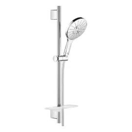 Душовий гарнітур на 3 типи стрюменю зі стійкою 600 мм Rainshower SmartActive 150 Grohe 26591000 — вид на білому тлі