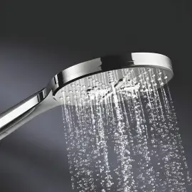 Душовий гарнітур на 3 типи стрюменю зі стійкою 600 мм Rainshower SmartActive 150 Grohe 26591000 — вид спереду