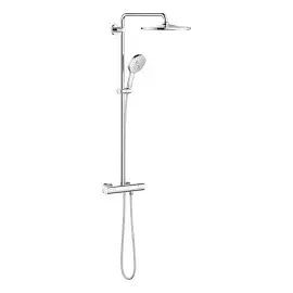 Душевая система с термостатом Rainshower SmartActive 310 Grohe 26647000 — вид на белом фоне