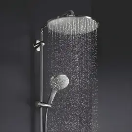 Душевая система с термостатом и изливом для ванны Rainshower SmartActive 310 Grohe 26657000 — вид спереди
