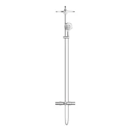Душевая система с термостатом и изливом для ванны Rainshower SmartActive 310 Grohe 26657000 — деталь крупным планом