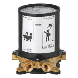 Вбудована частина для підлогового змішувача Grohe 45984001 — вид спереду