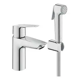 Змішувач для раковини Start з гігієнічним душем, розмір S QuickFix Grohe 23123003 Chrome — вид на білому тлі