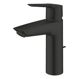 Змішувач для раковини Start з донним клапаном, розмір М QuickFix Grohe 234552432 Matt Black — бічний ракурс