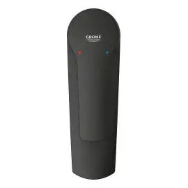 Змішувач для раковини Start з донним клапаном Push-Open, розмір S QuickFix Grohe 235502432 Matt Black — ракурс 3/4