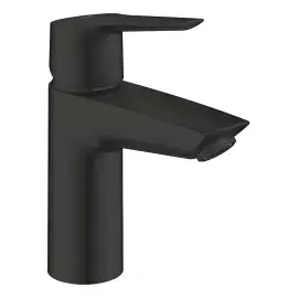 Змішувач для раковини Start з донним клапаном Push-Open, розмір S QuickFix Cold Start Grohe 235512432 Matt Black — вид на білому тлі