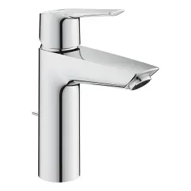 Змішувач для раковини Start з донним клапаном, розмір M, QuickFix ColdStart Grohe 23552002 Chrome — вид на білому тлі