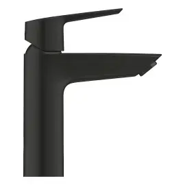 Змішувач для раковини Start з донним клапаном Push-Open, розмір M QuickFix Cold Start Grohe 237462432 Matt Black — вид ззаду