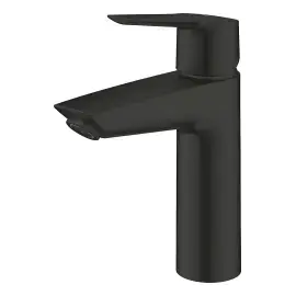 Змішувач для раковини Start з донним клапаном Push-Open, розмір M QuickFix Cold Start Grohe 237462432 Matt Black — ракурс 3/4