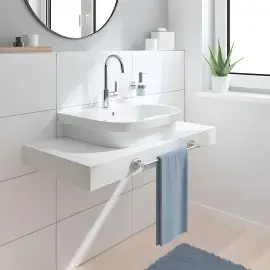 Змішувач для раковини високий Start, з донним клапаном розмір L QuickFix Grohe 24203002 Chrome — бічний ракурс