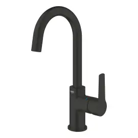 Змішувач для раковини високий Start, з донним клапаном, розмір L QuickFix Grohe 242032432 Matt Black — вид згори
