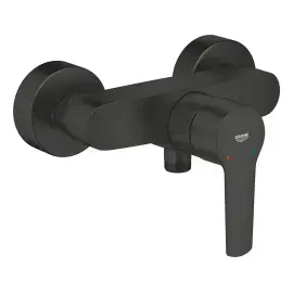 Змішувач для душу Start QuickFix Grohe 242082432 Matt Black — вид на білому тлі