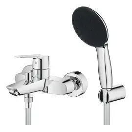Змішувач для ванни Start QuickFix з душовим гарнітуром Grohe 25283002 — вид спереду