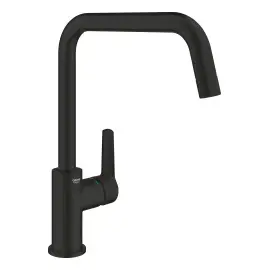 Змішувач для кухні Start QuickFix Grohe 304702430 Black — вид на білому тлі