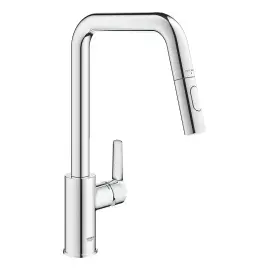 Змішувач для кухні з витяжним виливом Start Grohe 30631000 Chrome — вид на білому тлі