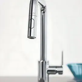Змішувач для кухні з витяжним виливом Start Grohe 30631000 Chrome — вид згори