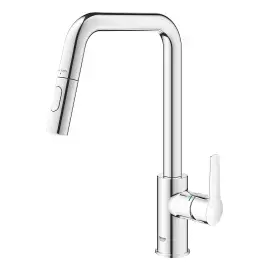 Змішувач для кухні з витяжним виливом Start Grohe 30631000 Chrome — ракурс 3/4