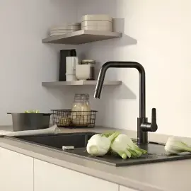 Смеситель для кухни с вытяжным изливом Start QuickFix Grohe 306312430 — вид спереди