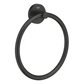 Кільце для рушника Start QuickFix Grohe 411742430 Matt Black — вид на білому тлі