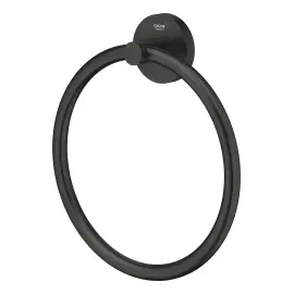 Кільце для рушника Start QuickFix Grohe 411742430 Matt Black — бічний ракурс