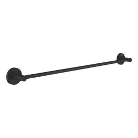 Тримач для рушника 600 мм Start QuickFix Grohe 411782430 Matt Black — вид на білому тлі