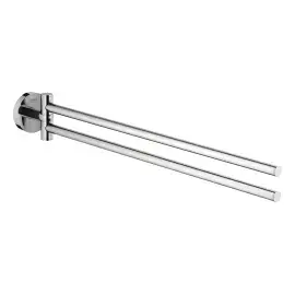 Тримач для рушників подвійний Start QuickFix Grohe 41183000 Chrome — вид на білому тлі